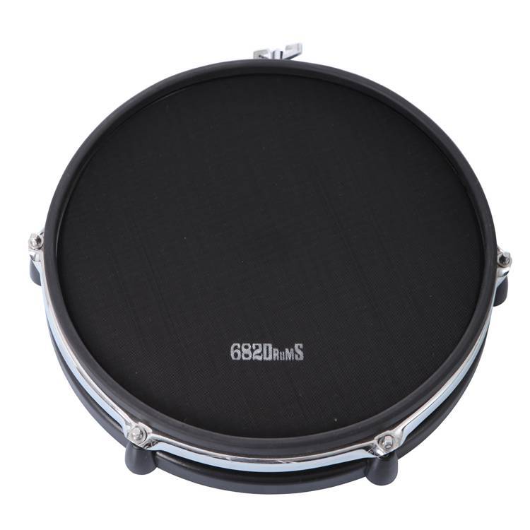 black mesh head with white 682Drums logo mounted on a pad