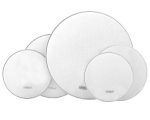 Set met 5 witte mesh heads in verschillende maten met zwart 682Drums logo